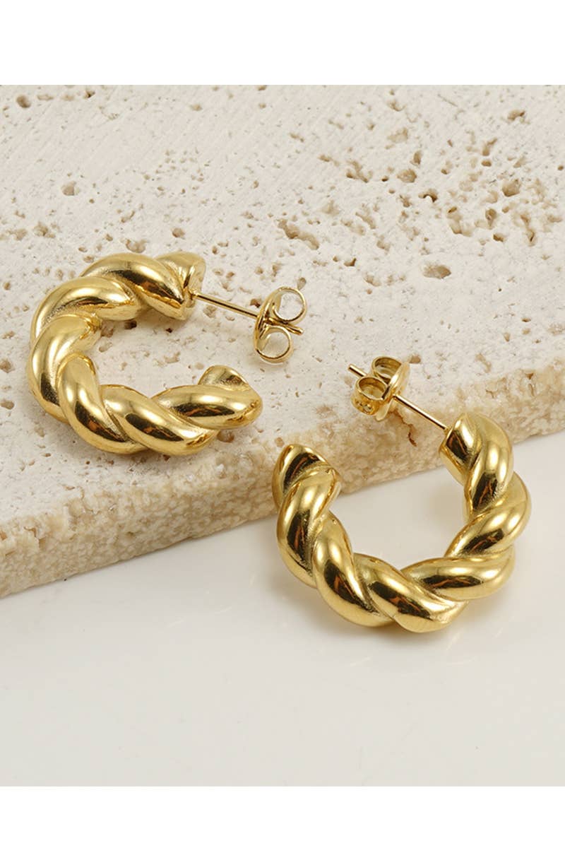18K GOLD PLATED STAINLESS STEEL EARRINGS_CWAJE0374