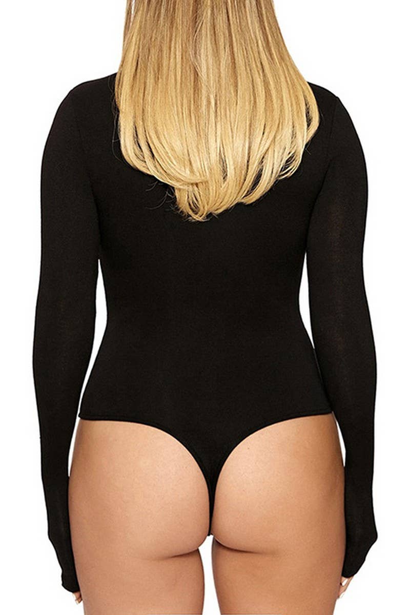 LEISURE RENDER LONG SLEEVED TIGHT JUMPSUIT_CWSJS0464