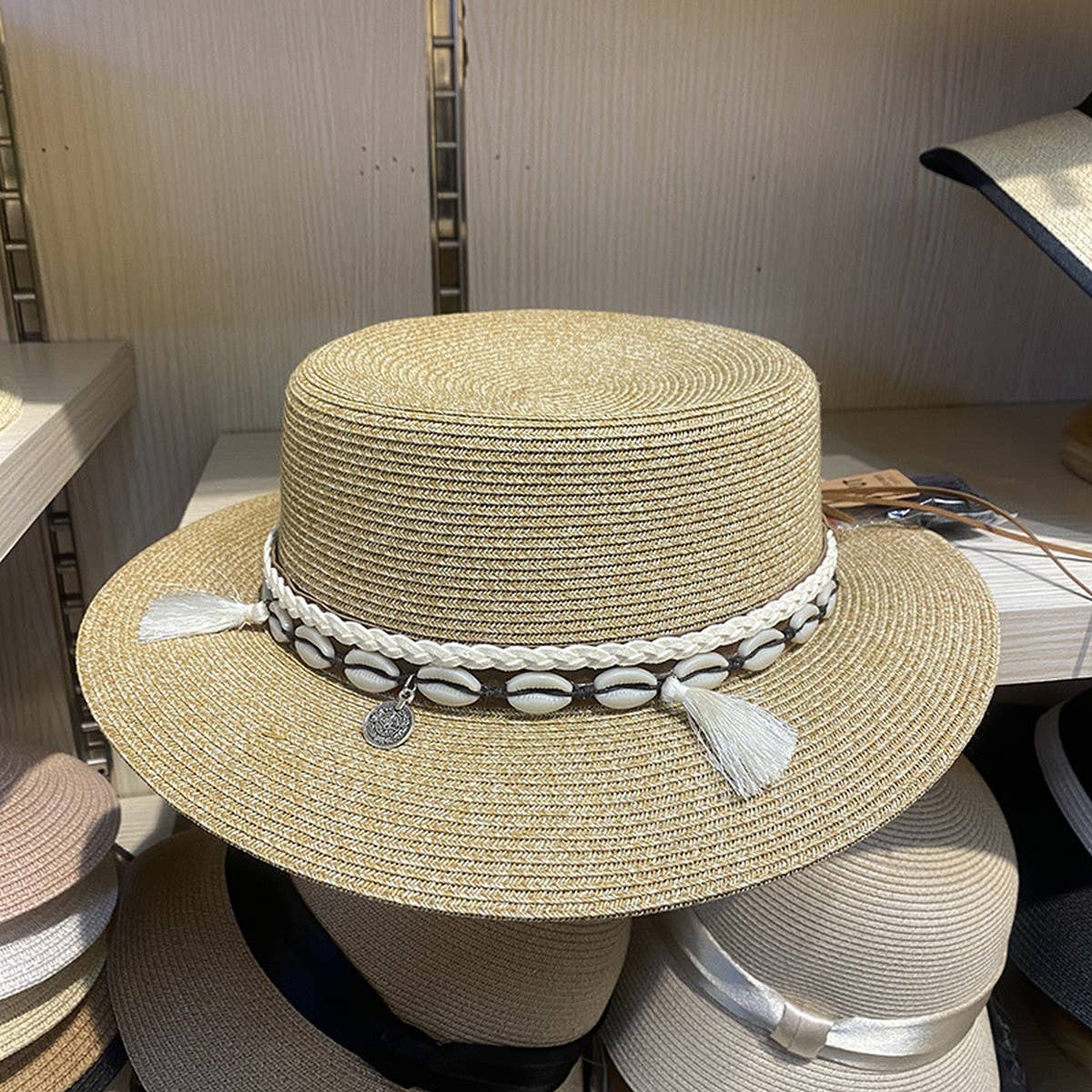 Summer Fashion Woven Sunshade Straw Hat_CWAH3442