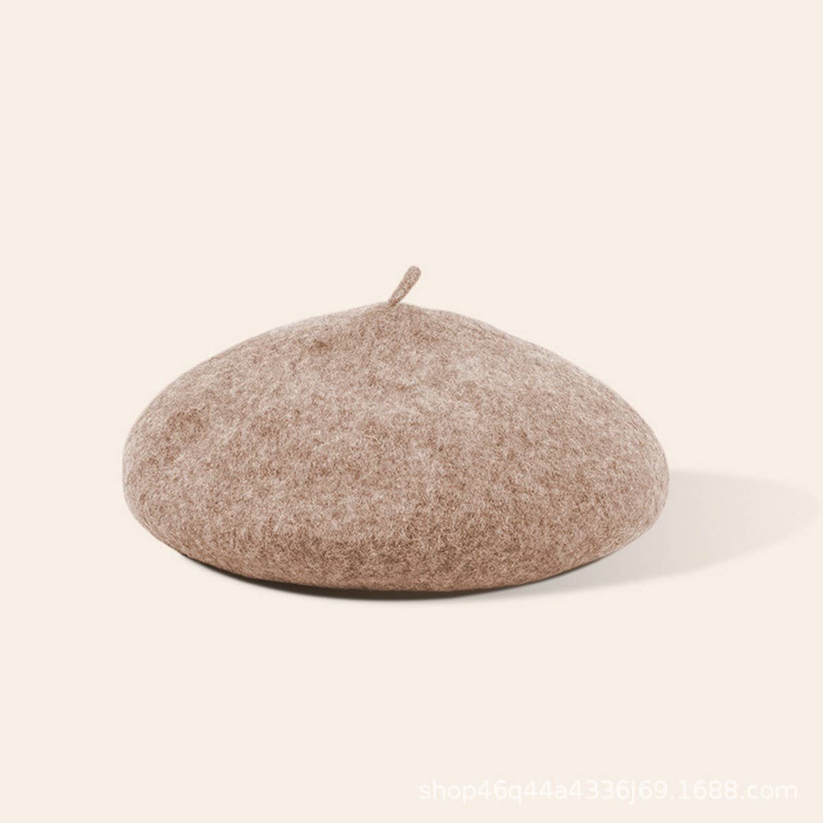 CWAH04556_GIRLS RED BERET WINTER WARM FASHION HAT