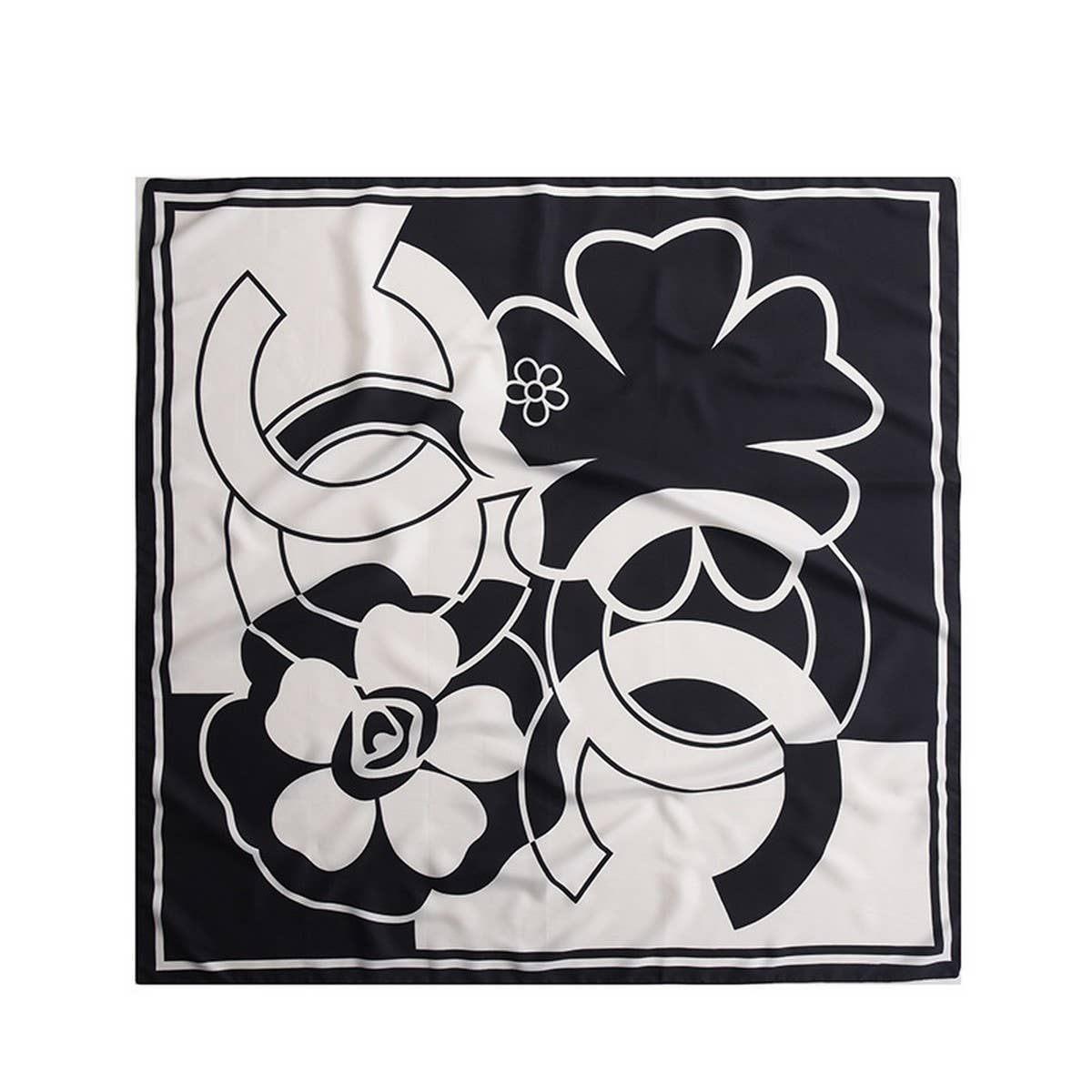 35"SATIN LARGE SILK SQUARE HAIR SCARVES  WRAPS_CWASC0256