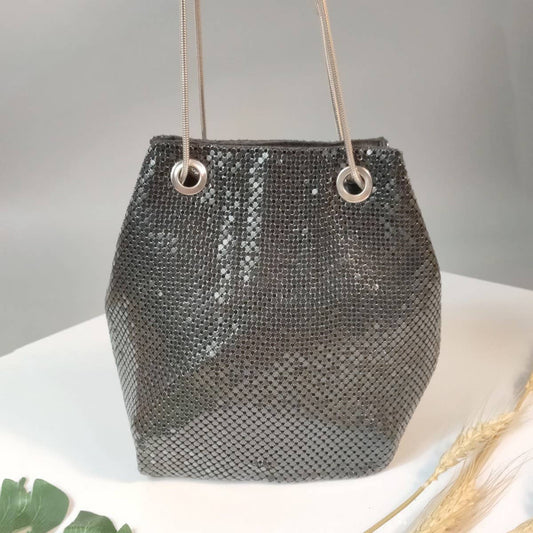 FASHIONABLE RHINESTONE EVENING BAG BUCKET BAG_CWAB3612