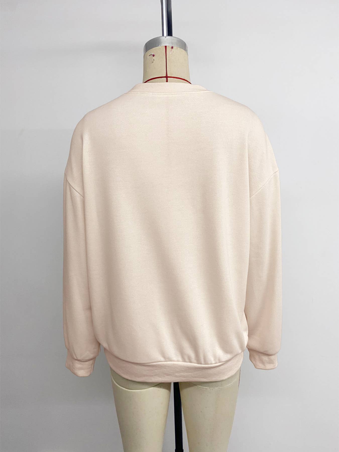 Laid-back style loose sequined bow hoodie