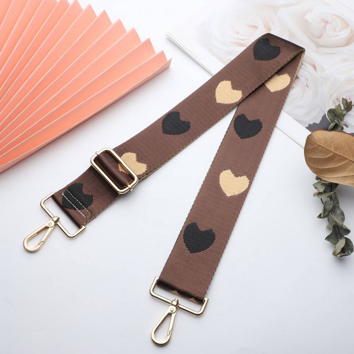 WOMEN SIMPLE HEART-SHAPED ADJUSTABLE BAG STRAP