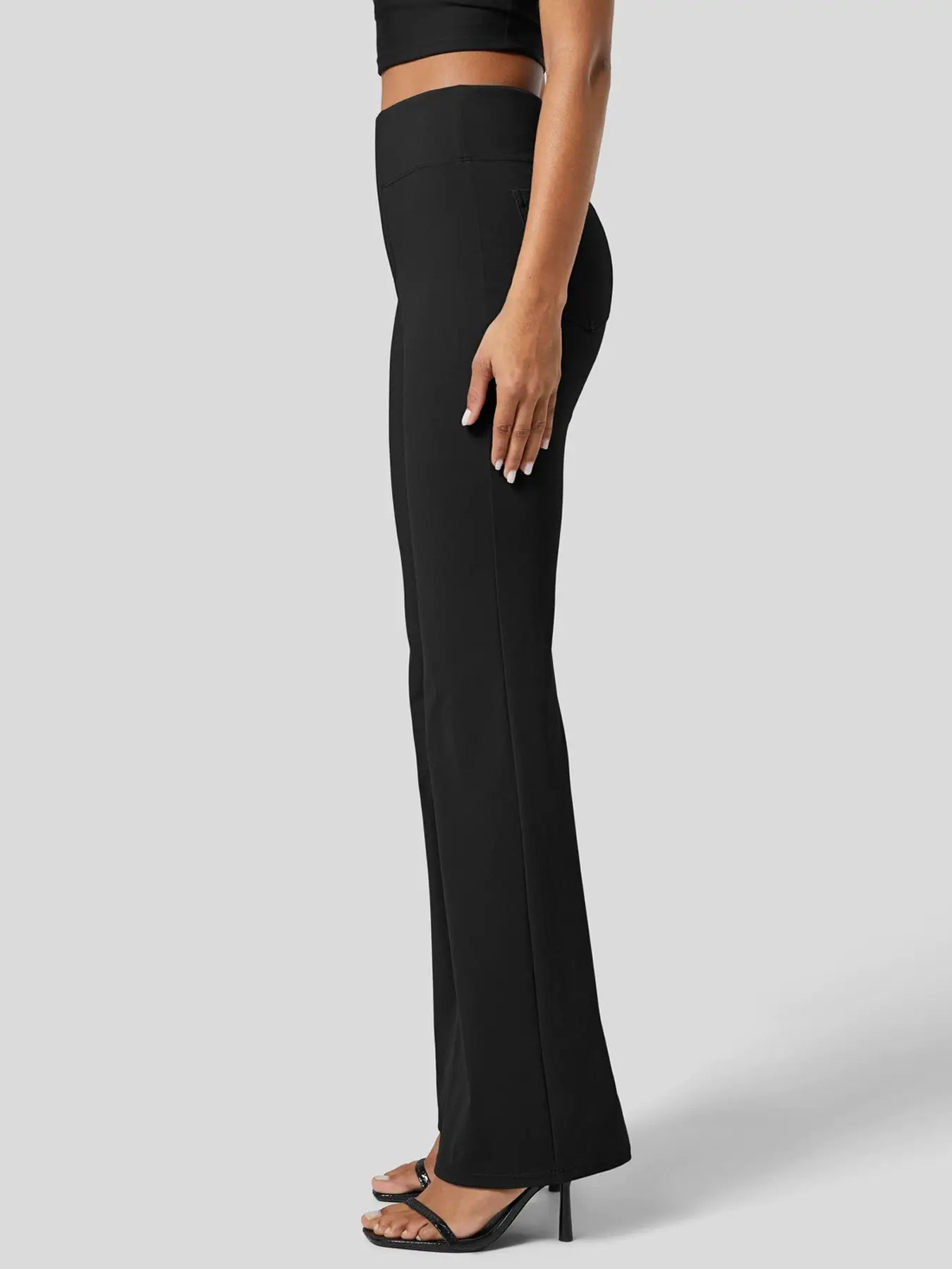 HIP LIFT WIDE LEG PANTS SPORTS MICRO YOGA PANTS