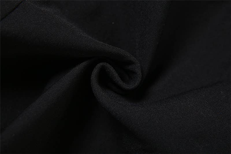 Patchwork skirt suit that covers the buttocks