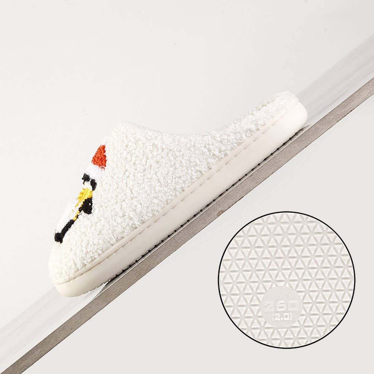 PENGUIN CHRISTMAS THERMAL COTTON SLIPPERS_CWSHS0747