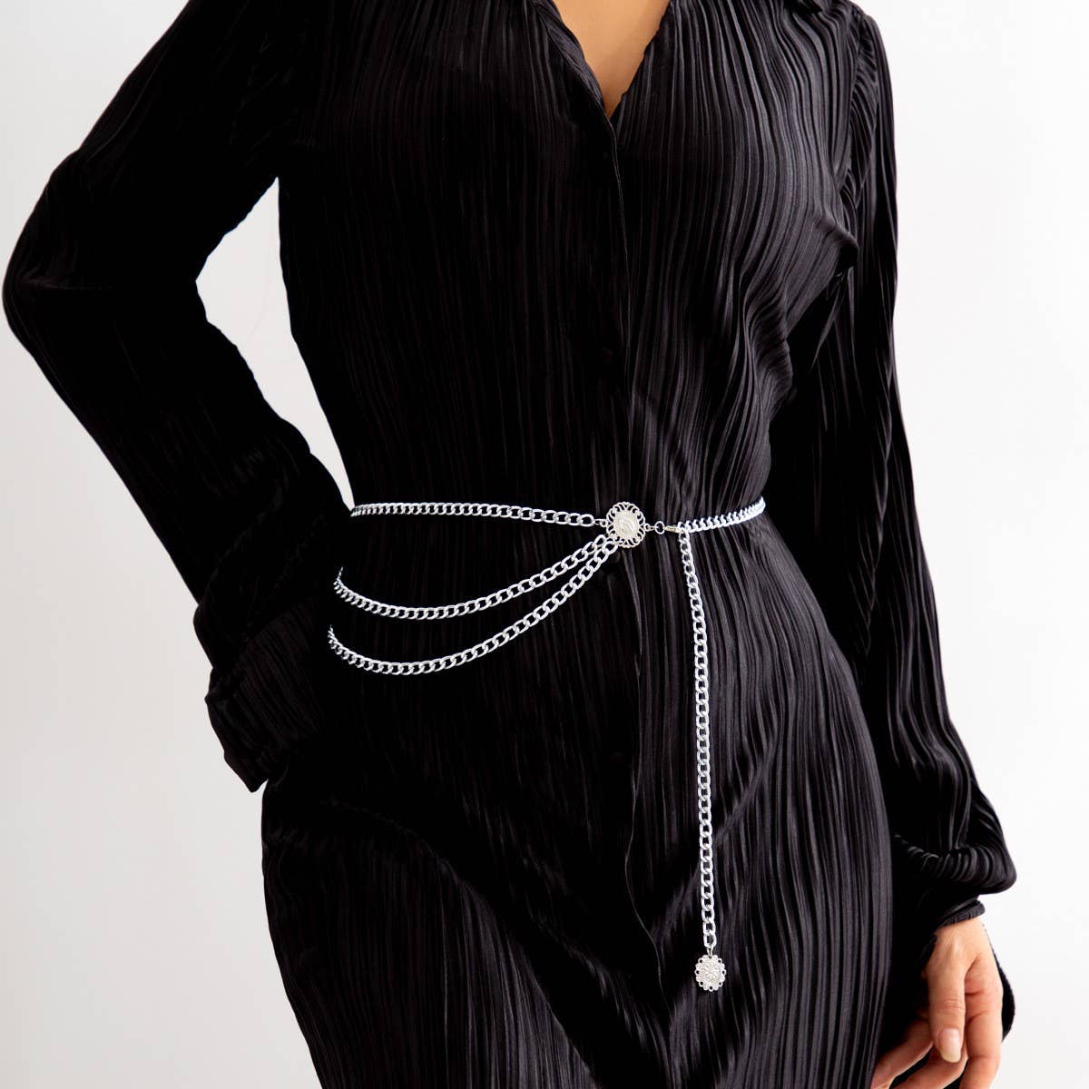 ALLOY MULTI LAYER WAIST CHAIN BODY CHAIN_CWMM0658