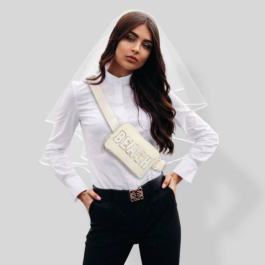 Nylon Bride Belt Bag ??Adjustable Sling for Travel_CUAB0282