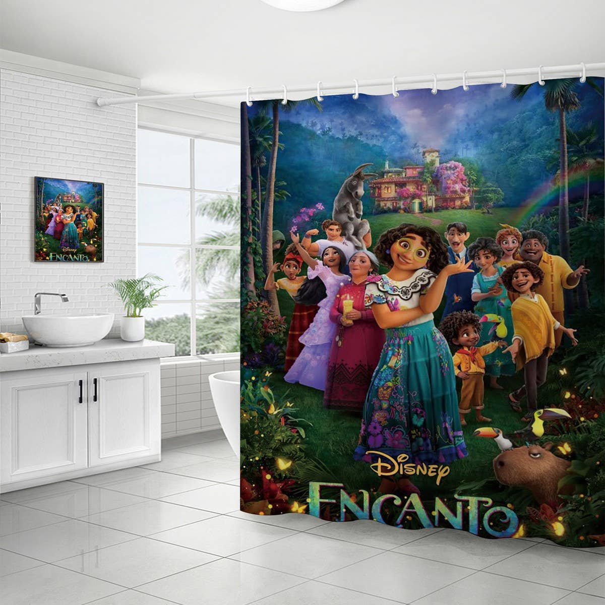 CARTOON PRINT SHOWER CURTAIN_CWMM1792