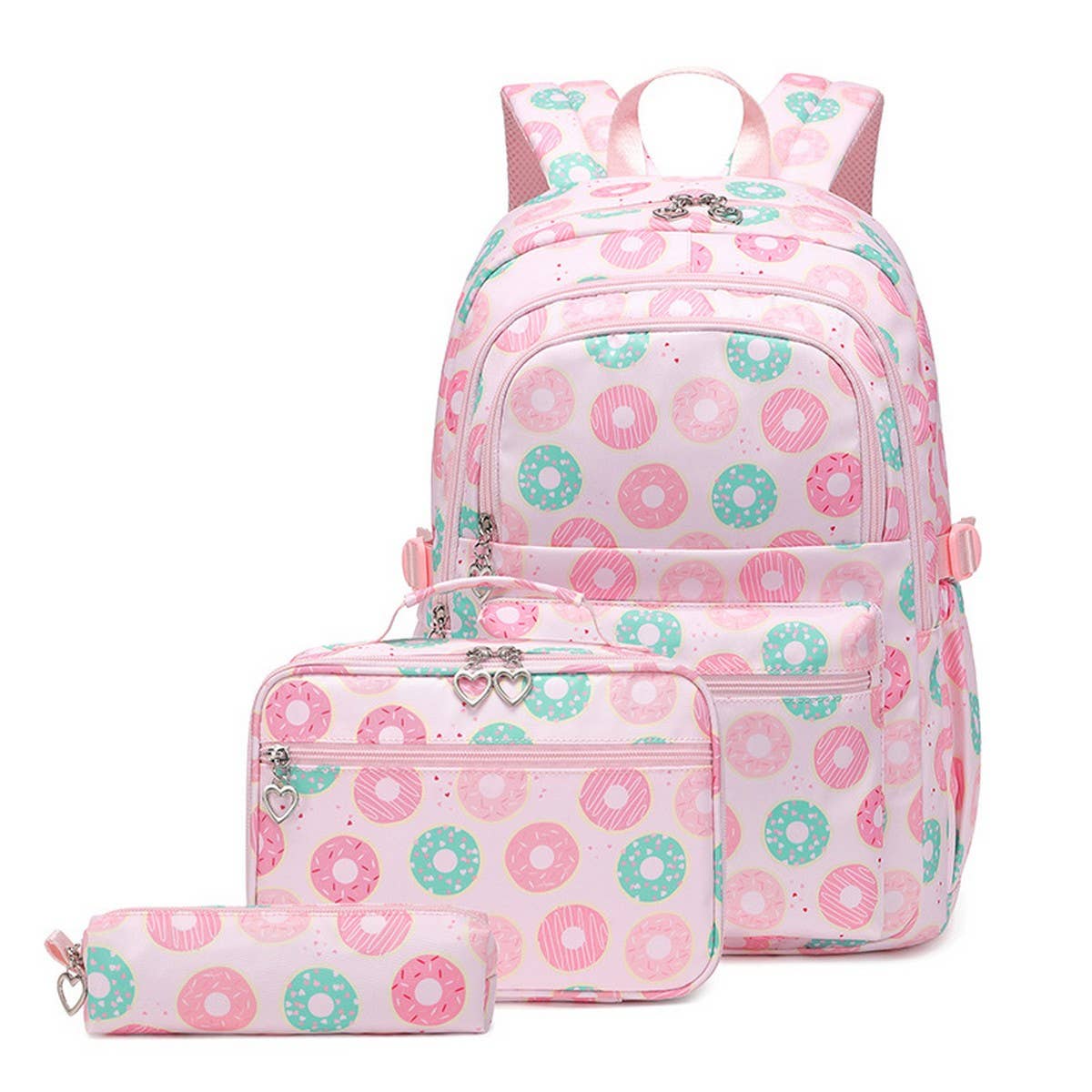 Backpacks for School, Donut 3-Piece Set Girls_CWAB5458