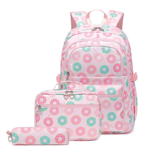 Backpacks for School, Donut 3-Piece Set Girls_CWAB5458