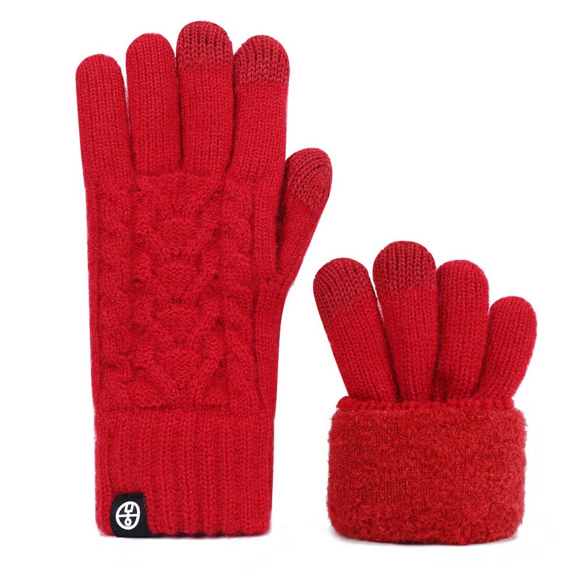 WINTER SOLID COLOR TOUCH SCREEN KNITTED GLOVES_CWAG0411
