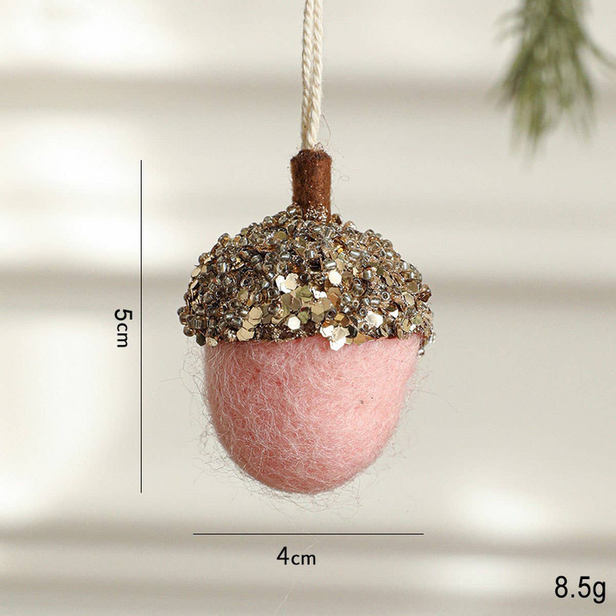 Felt Pinecone Acorn Christmas Tree Ornament