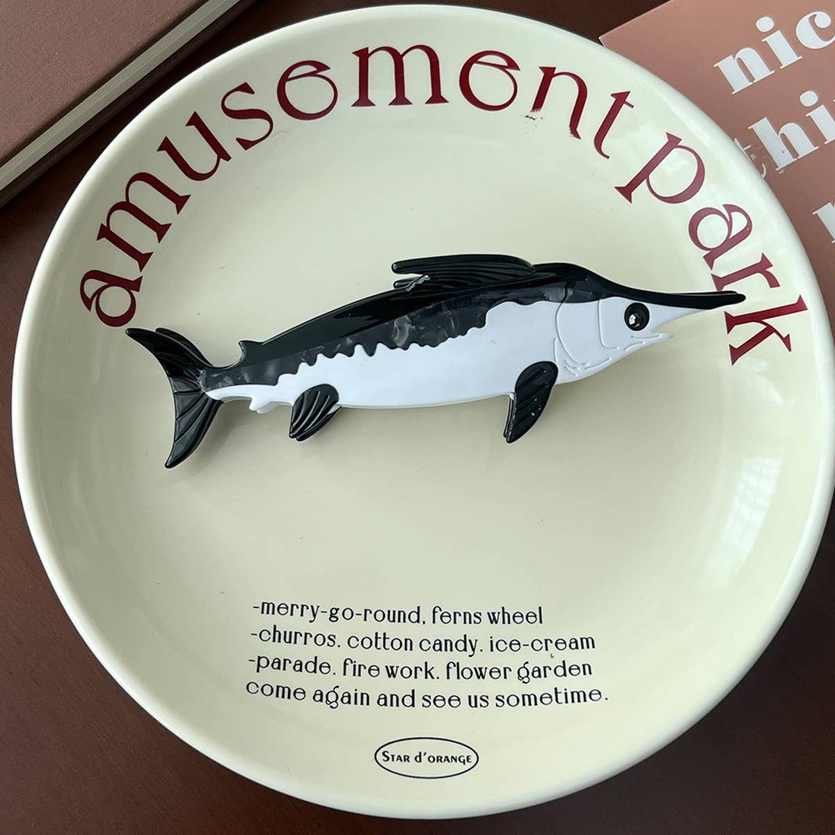 Ocean Series Hair Claw, Dolphin Shark Seal Clip_CWAHA5759