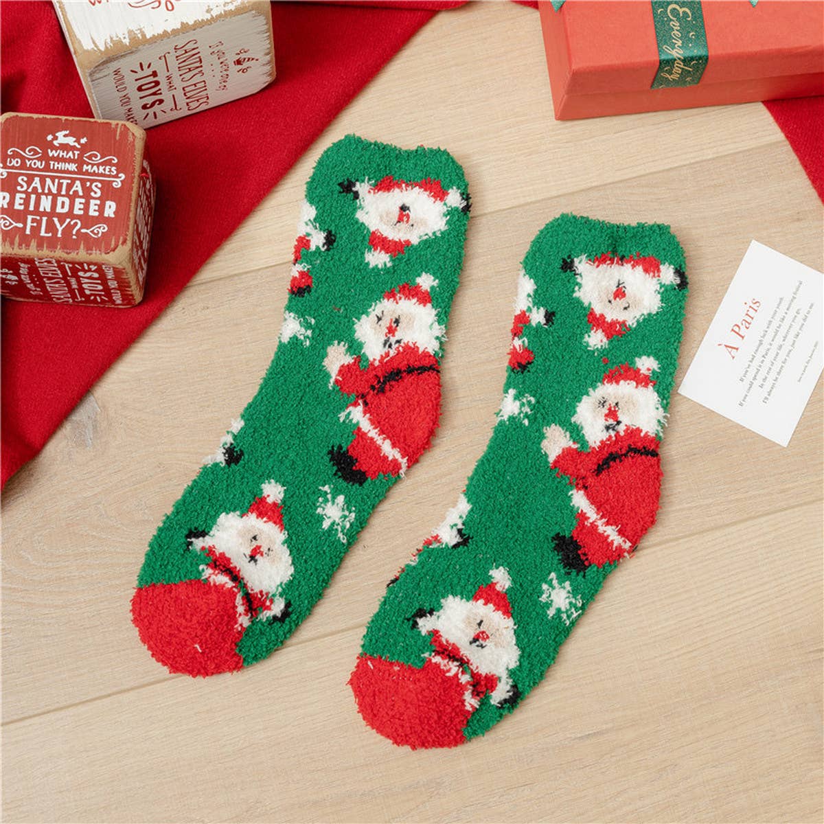 CHRISTMAS SOFT PLUSH SOCKS