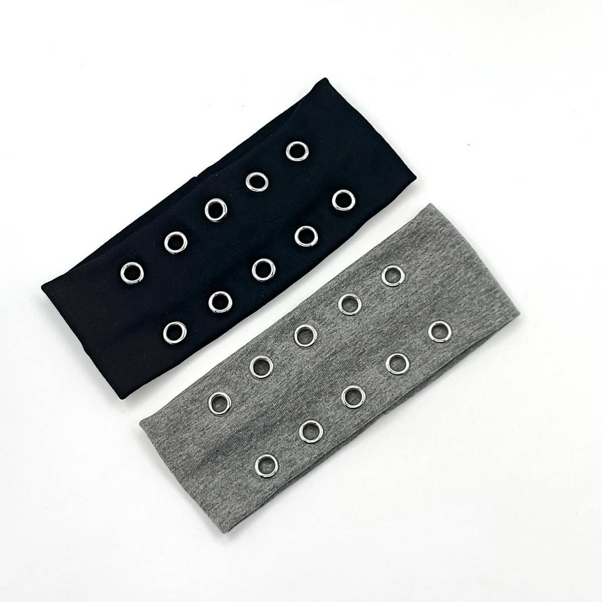 Round Elastic Punk Headband with Eyelets