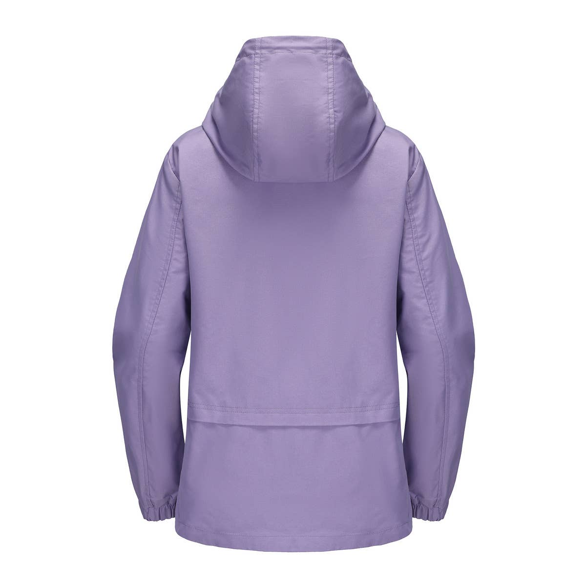 HOODED LONG-SLEEVED BASIC WINDBREAKER