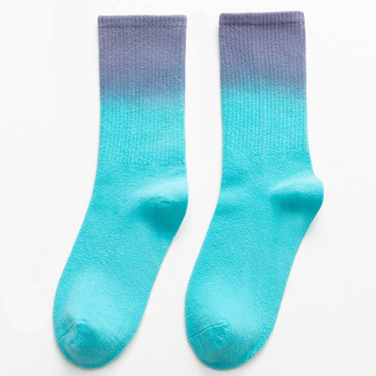 MIDDLE TUBE TIE-DYED SKATEBOARD SPORTS SOCKS