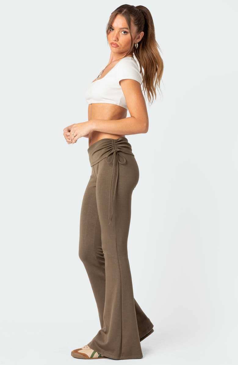 High-waisted yoga hip-lifting wide-leg pants