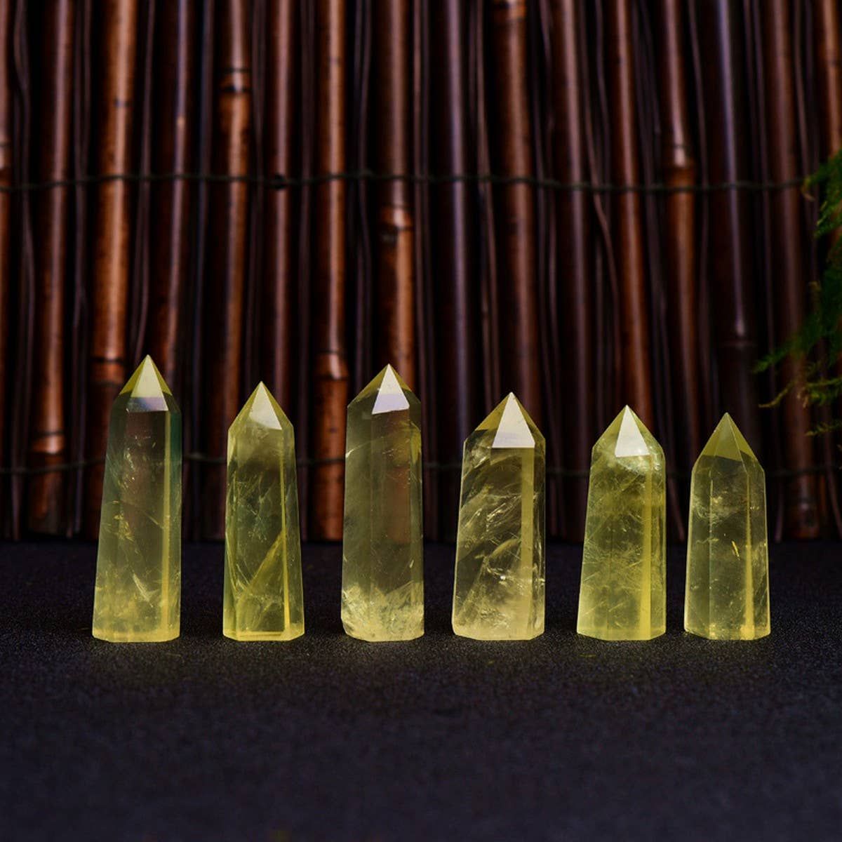 Citrine Crystal Point Hex Tower
