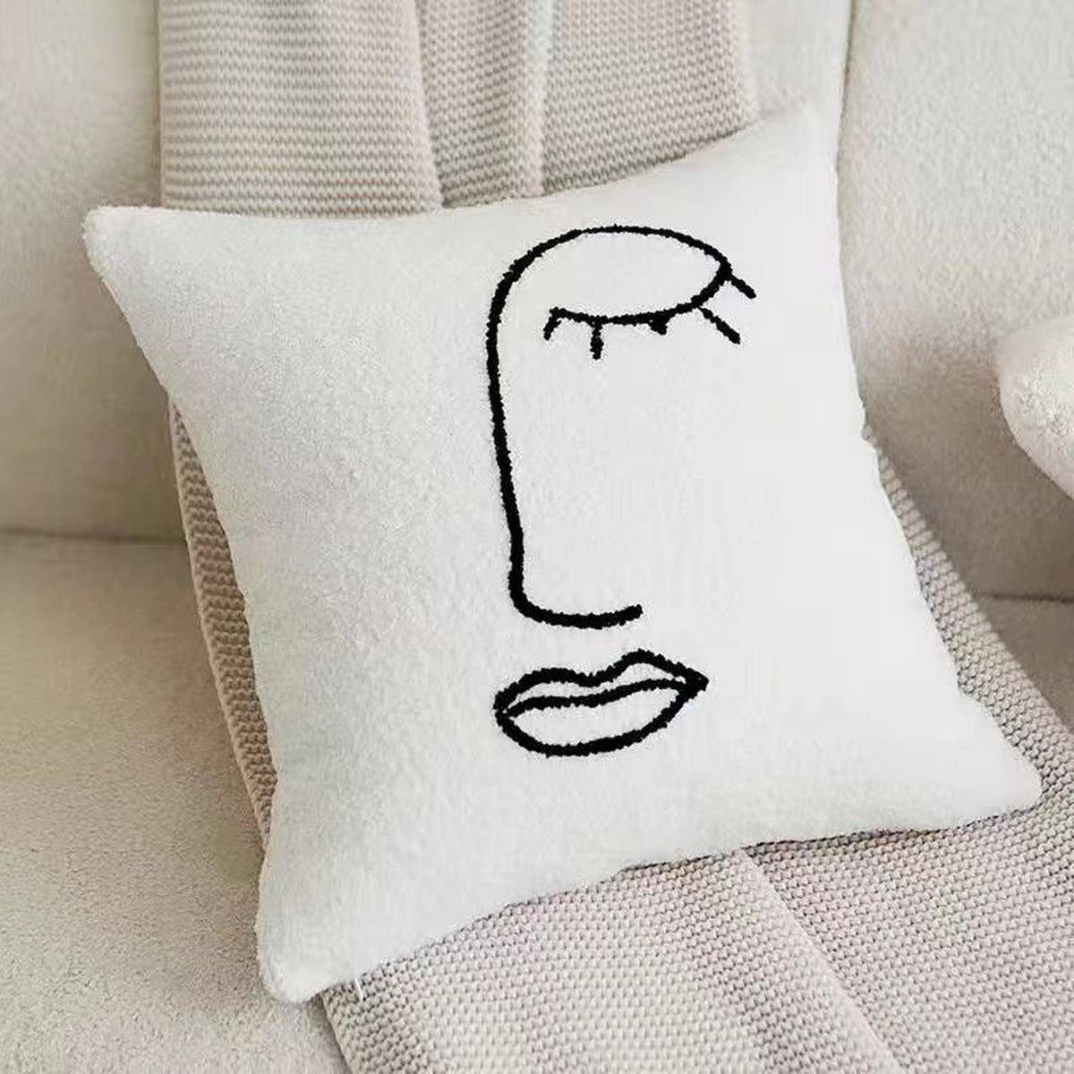 French Chic Throw Pillow Cover for Sofa or Bed