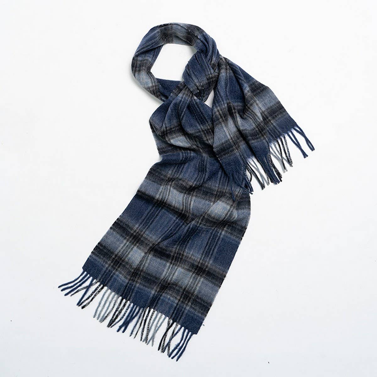 Nordic Plaid Wool Scarf ??Warm Winter Couple Wrap_CWASC2357