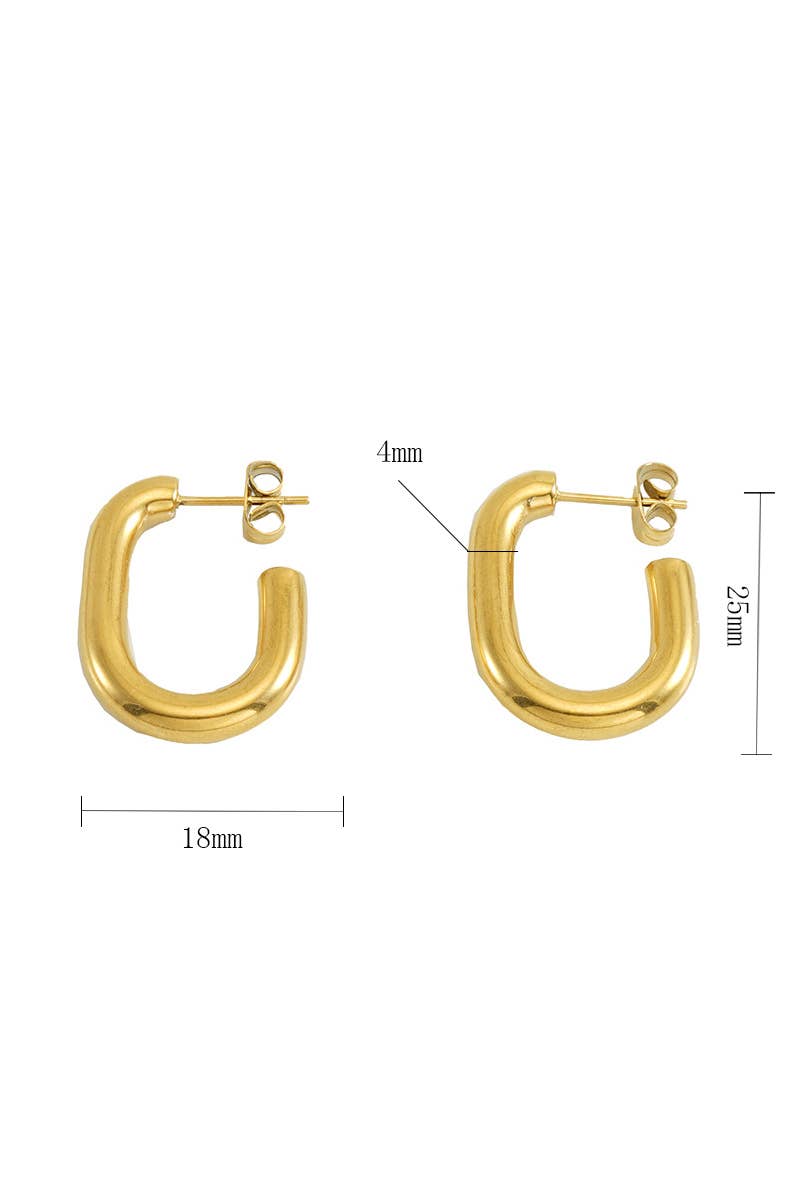 18K GOLD PLATED STAINLESS STEEL EARRINGS_CWAJE0383