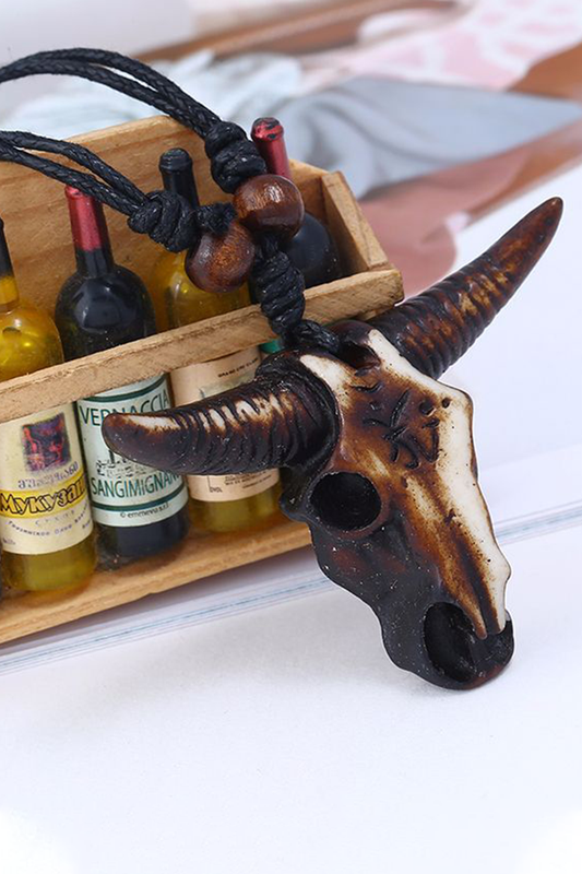 FASHION HIP-HOP PERSONALITY BULL HEAD NECKLACE_CWAJE0499