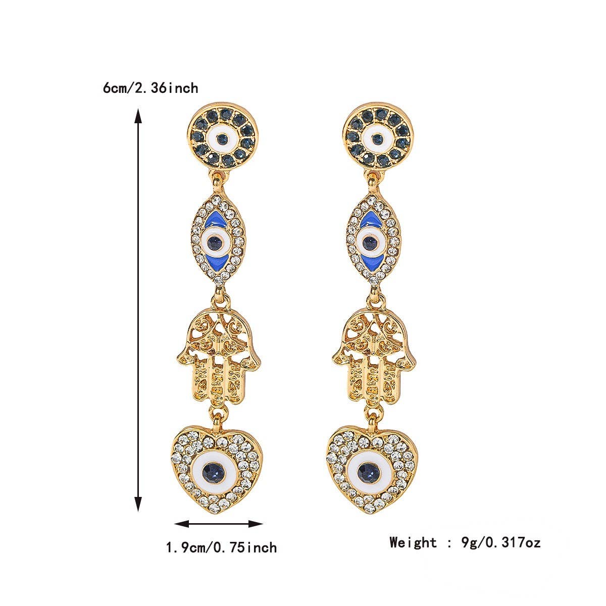 NEW FASHION DAILY ALL-MATCH DEVIL EYE EARRINGS