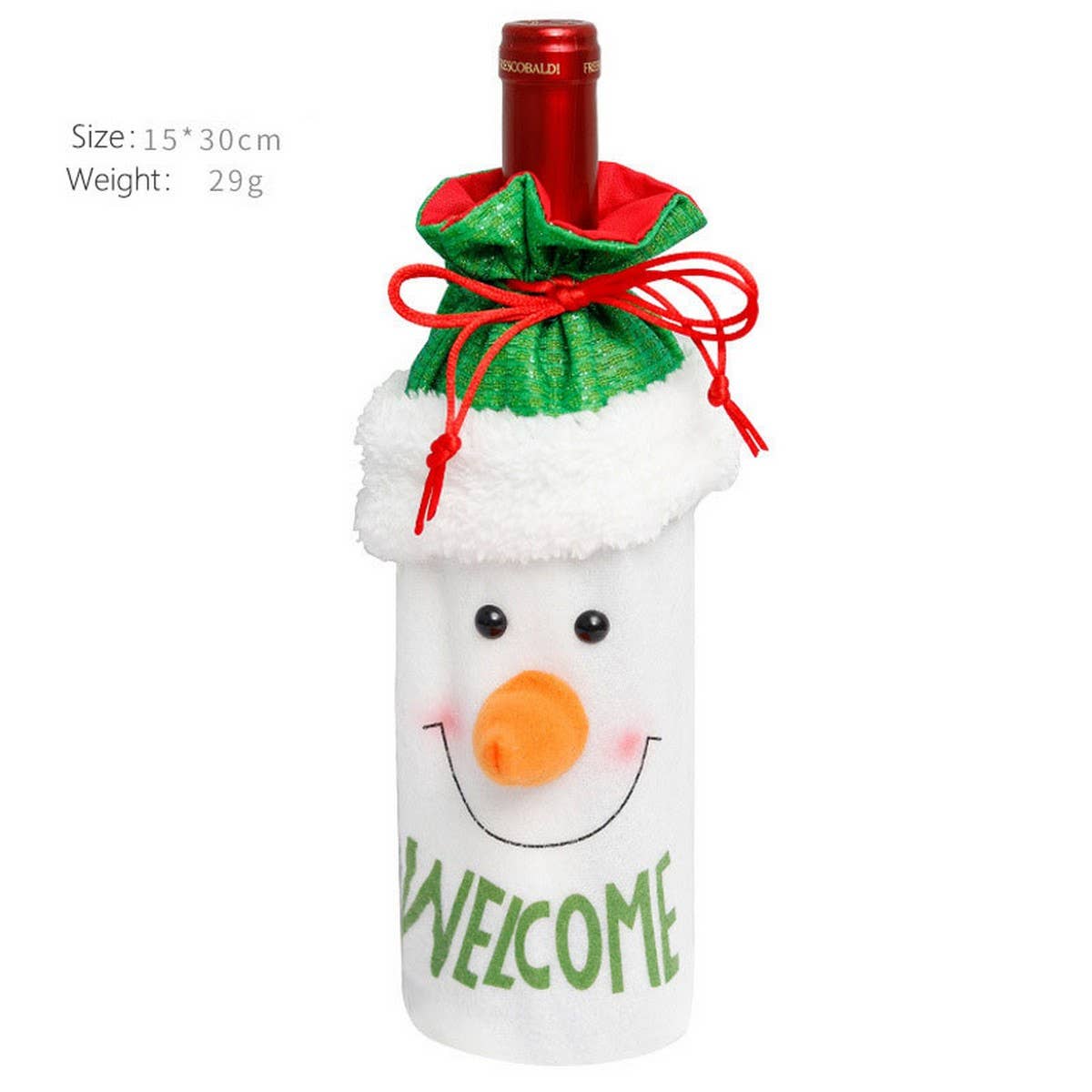 Santa Claus Wine Bottle Cover for Christmas_CWAJE05401
