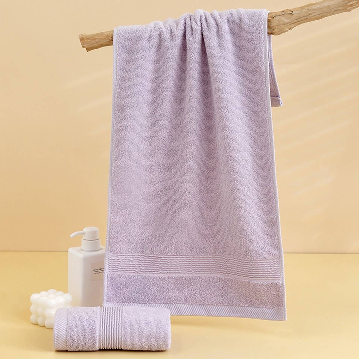 HOUSEHOLD SOLID COLOR THIN SOFT COTTON TOWEL