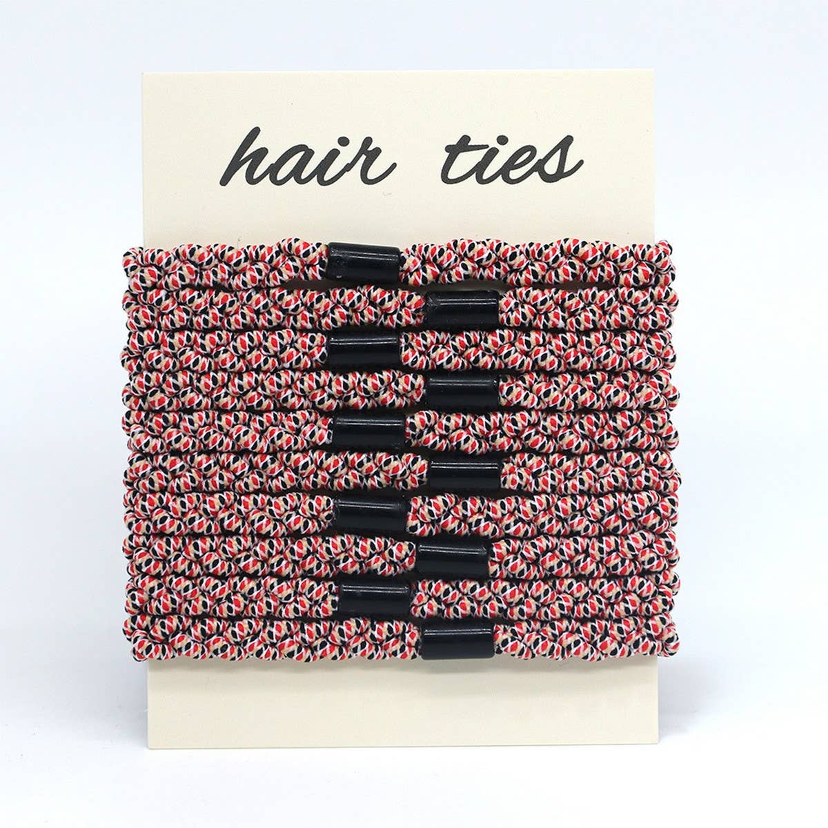 COLORBLOCK WEAVING COMMUTING HAIR SCRUNCHIES