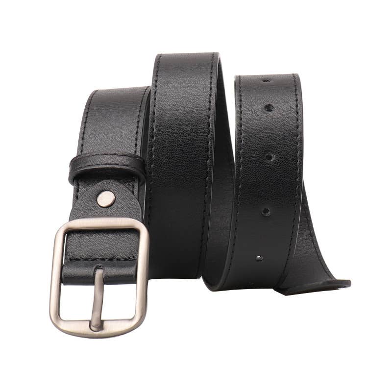 Fashionable simple and casual needle-buckle belt