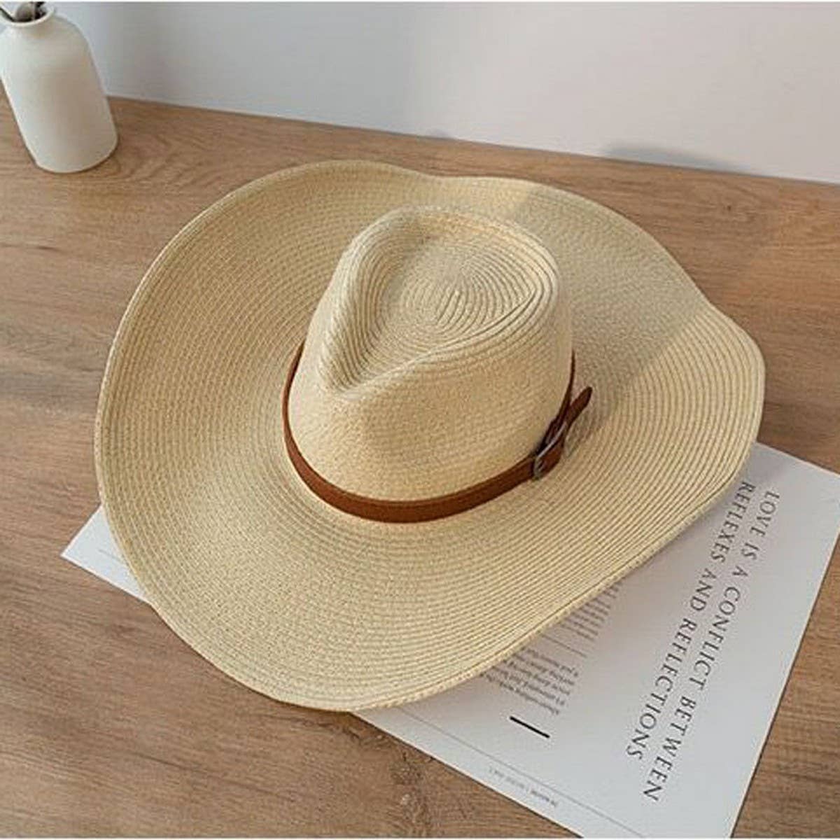 Summer wide brim sun hat for men_CWAH3413
