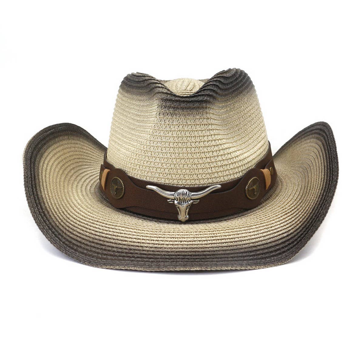 OUTDOOR BEACH SUN HAT WESTERN COWBOY STRAW HAT_CWAH1254