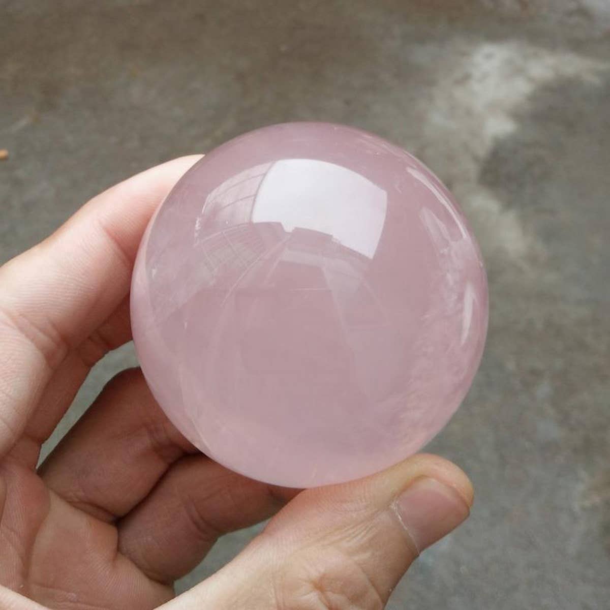 Natural Rose Quartz Crystal Ball