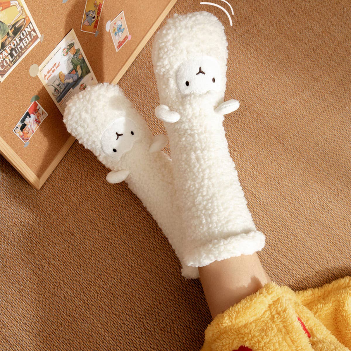 CARTOON WARM FUZZY INDOOR SLIPPER SHOES_CWMS0716