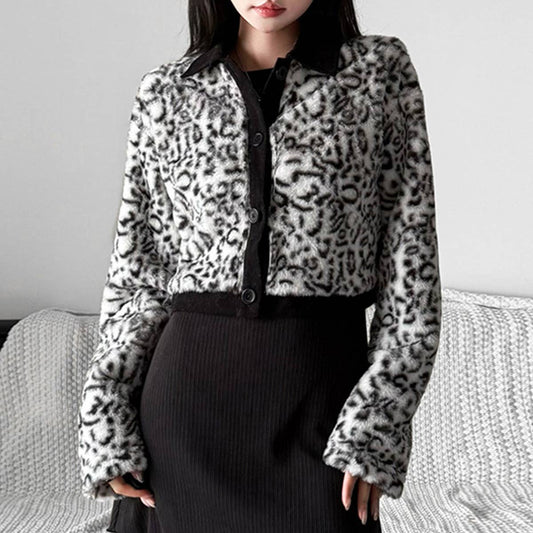 SOLID COLOR STREET FASHION LAPEL FLEECE JACKET