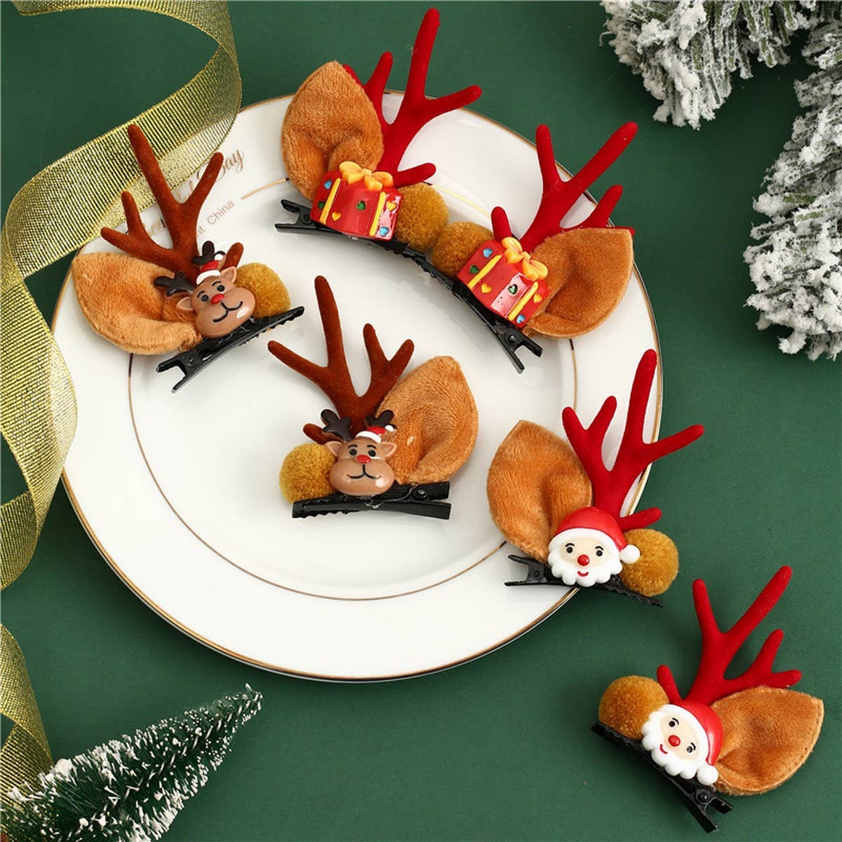 CHRISTMAS CUTE ELK ANTLERS HAIRPIN