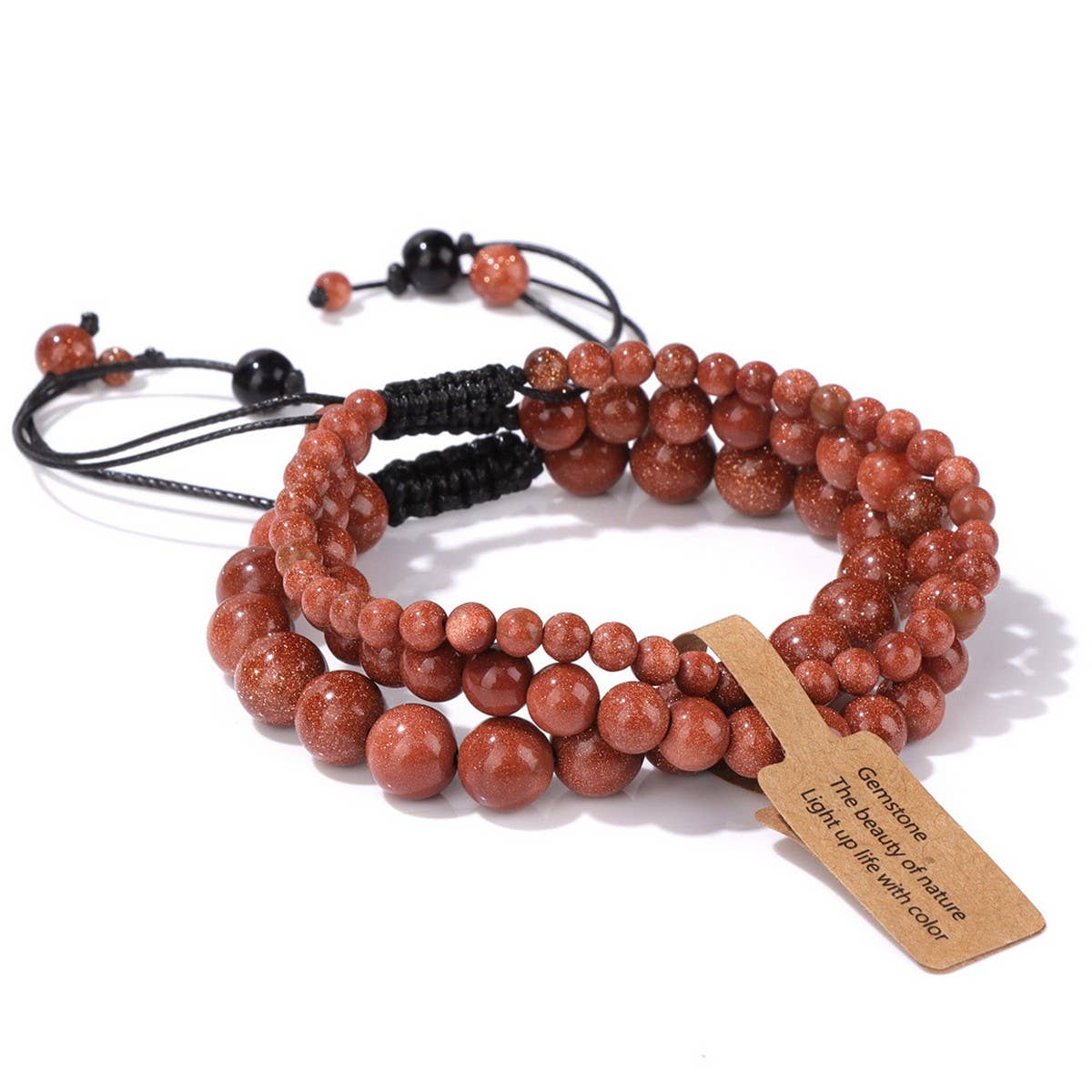 CWAJE4233_NATURAL STONE SIMPLE BRAIDED BRACELET
