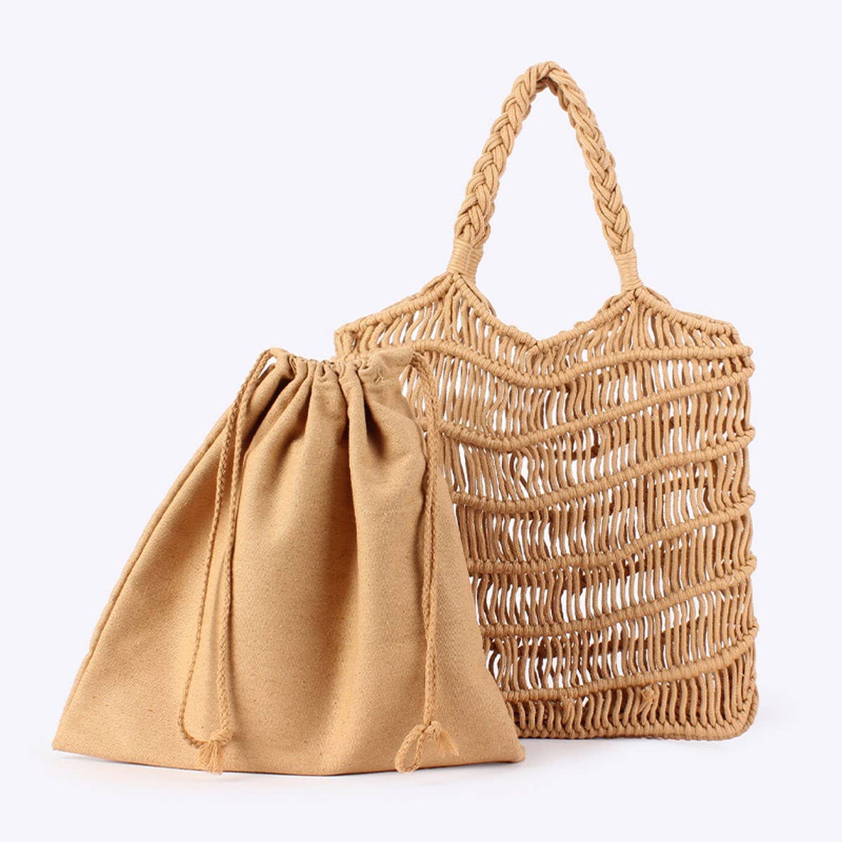 BEACH BAGS TOTES WITH MESH INCLUDES DRAWSTRING_CWAB4673