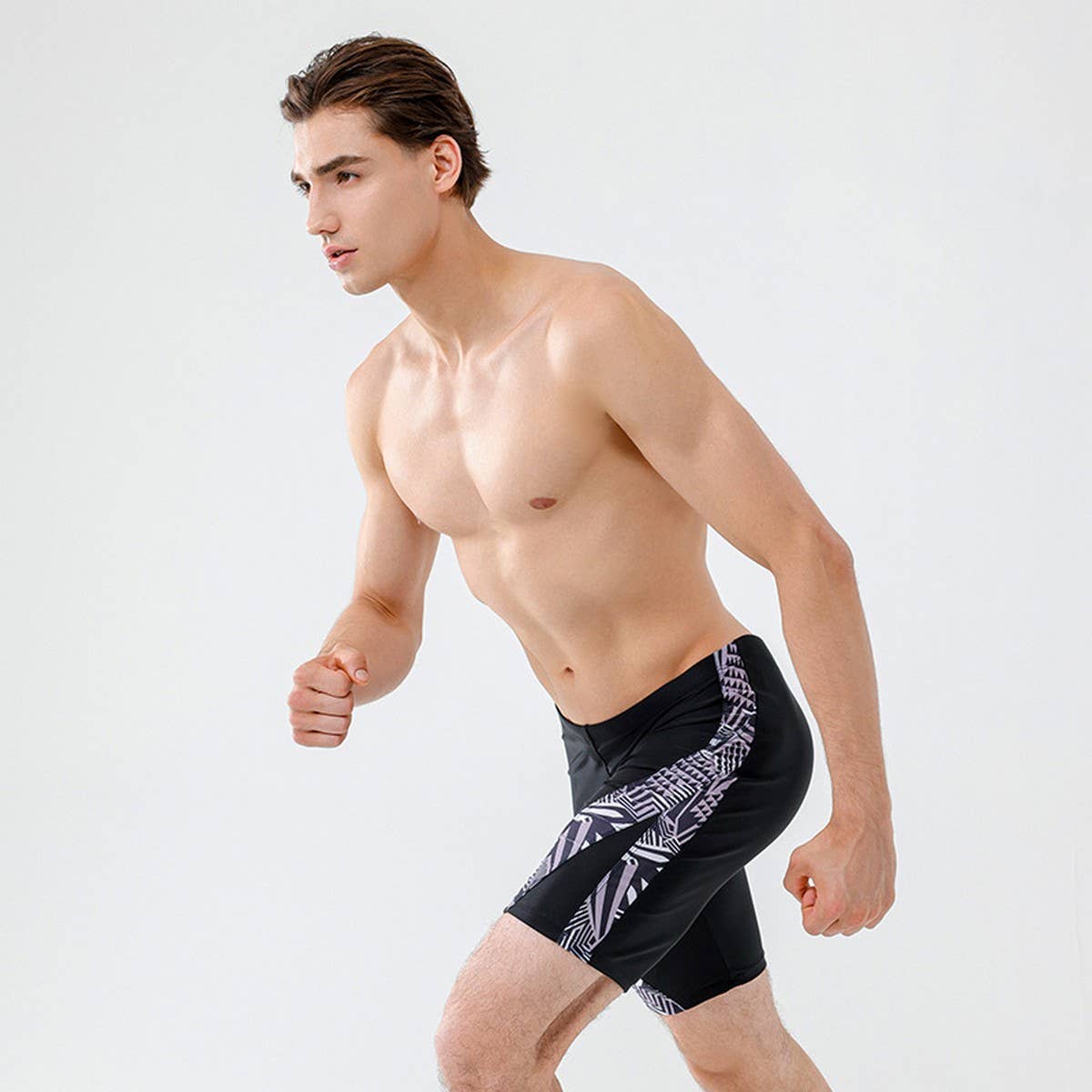 Men's 5-Inch Lined Quick Dry Swim Shorts Plus Size