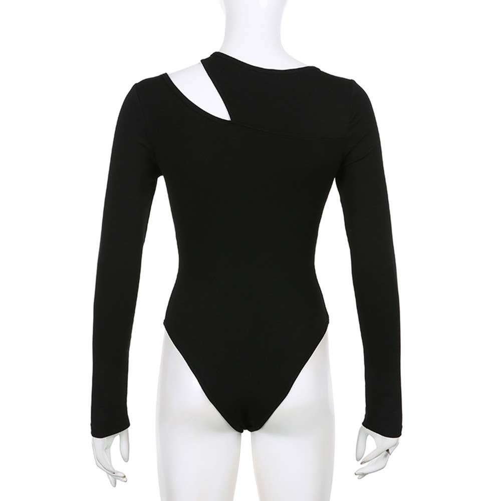 SLIM-FIT BODYSUIT WITH BARE SHOULDERS