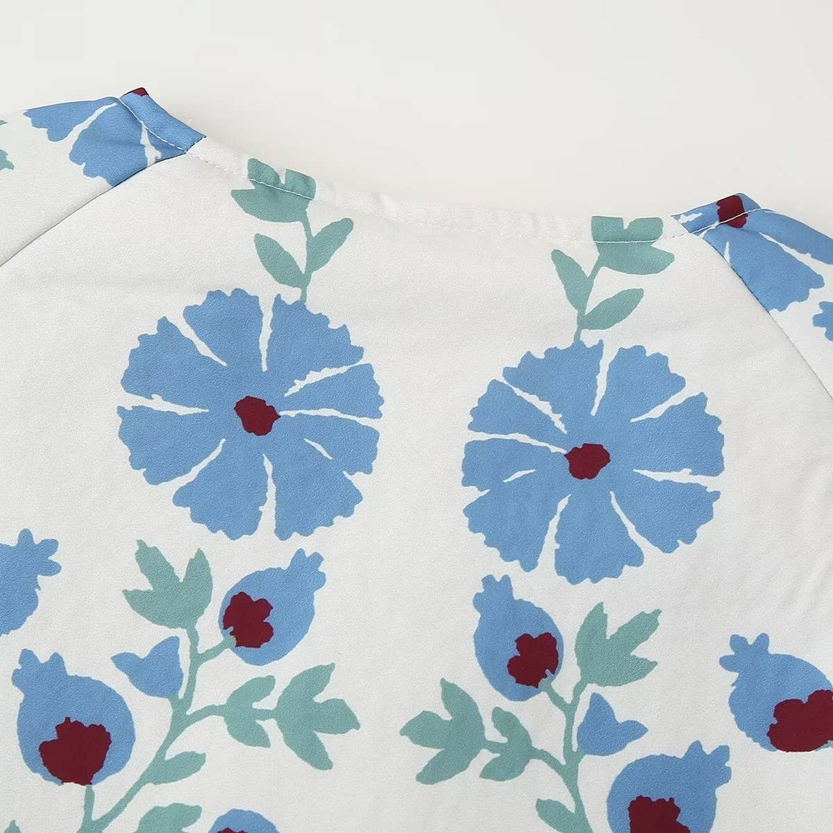 BOW-DECORATED ROUND-NECK CASUAL QUILTED JACKET_CWOJA1556