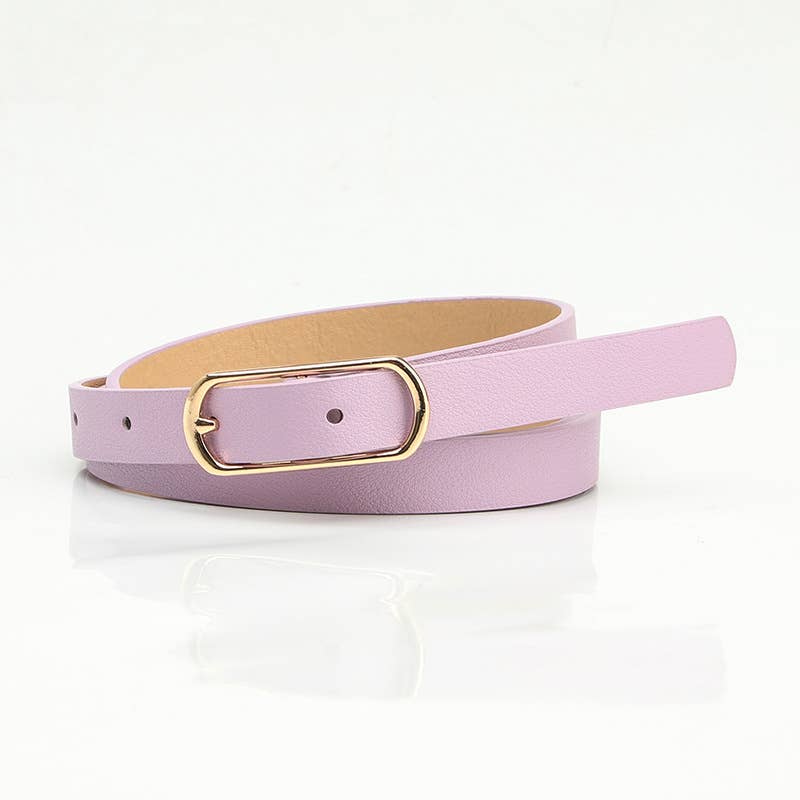 Versatile multi-color women's thin waist belt