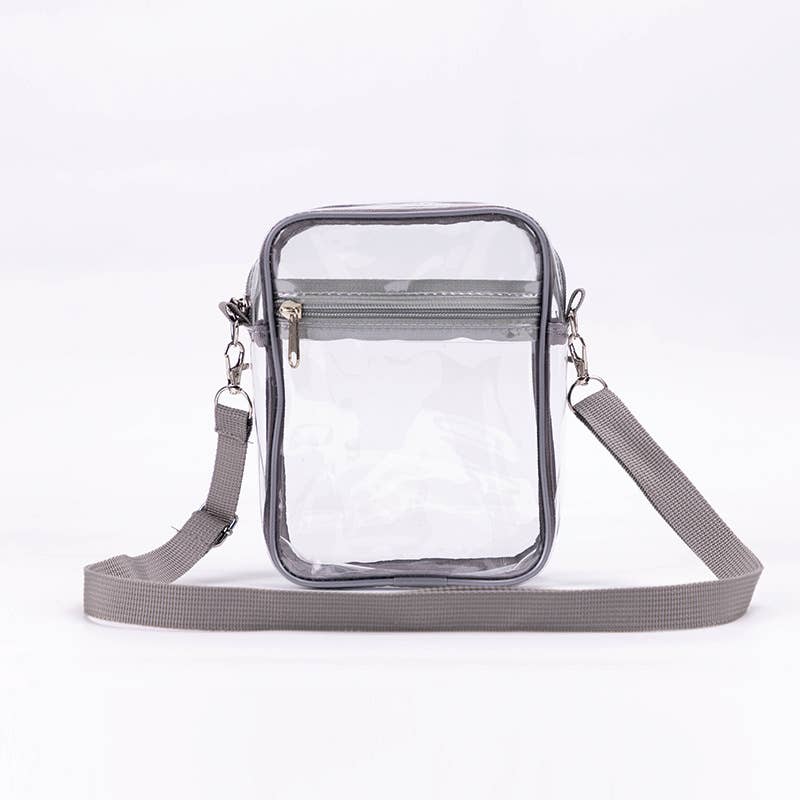 PVC transparent waterproof crossbody bag