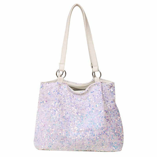 Sequined and colorful single-shoulder bag