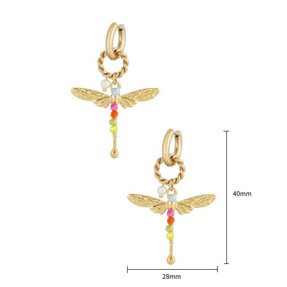 Colorful Temperament Fashion Dragonfly Earrings