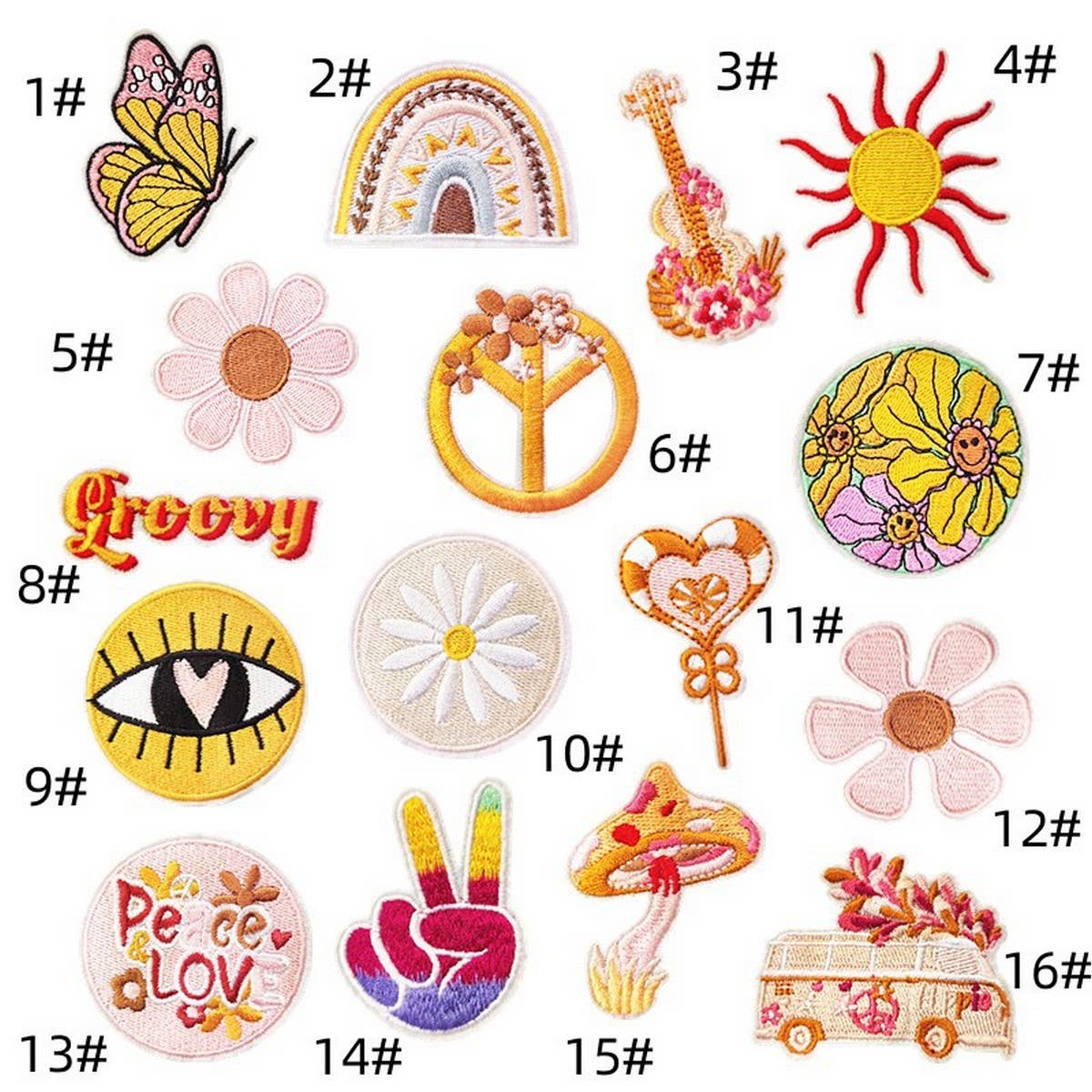 NEW FASHION CARTOON FLORAL CLOTH PATCHES